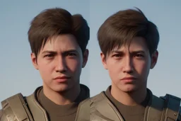 creative trophy look like boy 3d character