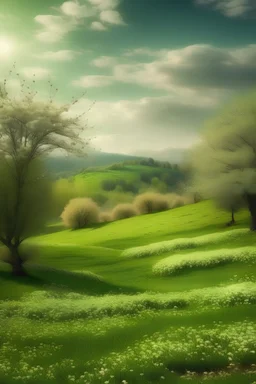Un paisaje de primavera