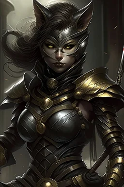 Cat woman warrior