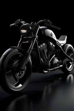 big luxury black motorcycle