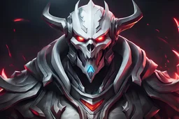 Sion 8k sci-art drawing style, white ghoul, Jaw iron, league of legends them, neon effect, close picture, apocalypse, intricate details, highly detailed, high details, detailed portrait, masterpiece,ultra detailed, ultra quality