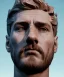 Placeholder: Gran angular, Realistic image, roman sculpture buste, marble deluxe material, Lionel Messi, gold Laurel leaves crown model, miguel angel style, emperador, God light, god rays, 4k resolution, smooth details, ornate details, soft lighting, unreal engine 5, soft cyan background.