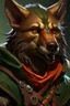 Placeholder: dungeons and dragons wolfkin hunter portrait