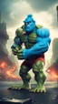 Placeholder: Papa Smurf hulk surreal 8K image