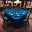 Placeholder: blue blackjack table