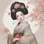 Placeholder: baroque art aesthetic geisha