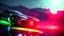 Placeholder: alien tech sports car, unusual neon lighting, high velocity, 64k, dystopian, vray