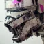 Placeholder: photorealistic at-at pilot helmet with weathered painting , illustration on coarse canvas by <agnes cecile> and <Yoji Shinkawa>, ornate and intricate details , soft smooth lighting, ultra detailed concept art,