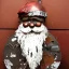 Placeholder: santa made of rusted metal