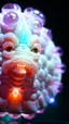 Placeholder: microscope photography of a smiling little white translucent bacteria ghost character from Planet Mars , photorealistic, 3D, 3D rendering, unreal engine, octane render, intricate details, 35mm lens, on flat white background