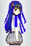 Placeholder: anime girl in pixel art