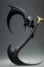 Placeholder: black big sharp scythe