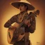 Placeholder: portrait,"Insanely detailed photograph of a mariachi warrior", intricate charo, sequenced Sombrero,handsome, detailed D20 flair, digital painting, artstation, concept art, smooth, sharp focus, illustration, art by artgerm and greg rutkowski and alphonse mucha, 8 k