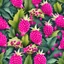 Placeholder: A background with colors of dragon fruit and its leaves