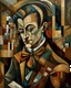 Placeholder: 1920s cubist style, Mozart