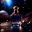 Placeholder: generate me an aesthetic complete image of Perfume Bottle in Celestial Setting