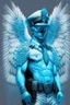 Placeholder: cyan and white nephilim watcher super cop