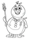 Placeholder: outline art for real Olaf Snowman rcoloring page, Japanese manga style, cartoon style, cute face, white background sketch style, full body is a must, only use outline, clean line art, no shadow, bold outline