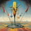 Placeholder: visual theremin sounds, moral hazard, rule of thirds, by Gerald Scarfe, by Yves Tanguy, style of Salvador Dali, asymmetric surrealism, volumetric lighting, existential dread, colorful, surrealism, primary colors, bar code art effect