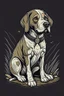 Placeholder: A ilustration of DOG , middle ground design, t-shirt design, no black ground, vector, 4k