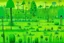Placeholder: Lime green wetlands with bugs designed in Moai sculptures painted by Paul Klee