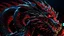 Placeholder: Detailed Illustration of Powerfull Black & Red Dragon, Modesty, Wealth, Influence 8K High Quality, Cosmic Background