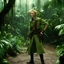 Placeholder: Tilda Swinton as a guerrilleros in the jungle in her iconic scene of Pan's Labyrinth (2006)