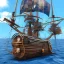 Placeholder: Beautiful pirate ship in the ocean, complicated, incomprehensible, 3D, bulky, symmetrical, artistic, 4K, 8K, by Paul Kole