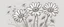 Placeholder: linework daisies, flowing in the wind, spring, simplified