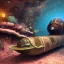 Placeholder: nautilus submarine in steampunk world in seabed