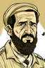 Placeholder: Abu Obaida(أبو عبيدة) Palestinian spokesman , cartoon 2d