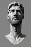 Placeholder: Ultra Realistic image, Roman sculpture, white marble material, Lionel Messi, gold Laurel wreath, Renaissance style, sun rays background, waist up portrait, epic, celestial, cinematic lighting, God lights, 4k resolution, smooth details, soft lighting, unreal engine 5, art station, substance 3d.