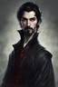 Placeholder: Male Wizard Professor, Black hair, short beard, vampire
