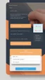 Placeholder: Create a user-friendly onboarding and registration interface that guides users through the process smoothly. Focus on clear and intuitive form design, ensuring that users can easily input their name, email address, and password. Use English