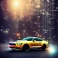 Placeholder: ford mustang, city. high speed. bokeh. lens flare. warm lights. high detailed