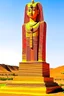 Placeholder: in the valley ok the kings in egypt a huge statue of bitcoin