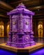 Placeholder: A light violet mechanical bay designed in Hawaiian tikis painted by Leonardo da Vinci