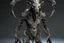 Placeholder: hyper-realistic alien with horns on four legs in full height
