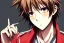 Placeholder: Detailed pretty anime boy, brown hair with blonde strips, keep head in frame, headshot, glaring, brown eyes, covered in bandages, looking serious, illustration, digital painting, only one character, color scheme red, wearing many bandages, Osamu Dazai inspired, anime inspired, manga, dazai, red hair, Chuuya, pretty, scruffy, angry, brooding, manga inspired, small nose, long lower eyelashes, handsome, one character, headshot, glaring, cute, wearing a bandage on neck, small nose, yelling