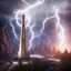 Placeholder: nicola tesla, TESLA TOWER, shock, storm, 3d, hiper realism, unreal engine, v-ray, lightning, 8K, BEALTFUL IMAGE