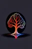 Placeholder: logo, autumn tree, line art, fluo