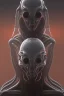 Placeholder: evil predator, alien, tron, head, bitcoin eyes, 8k, finely detailed, dark light, photo realistic, hr giger, cyberpunk