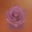 Placeholder: transparent multicolor crystal rose