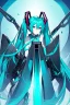 Placeholder: hatsune miku with big weapons