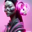 Placeholder: Portrait, Front avatar image, sweet rabbit mask, cyberpunk Asian woman, black pink color, highly detailed, concept art, smooth, unreal engine 5, god rays, ray tracing, RTX, lumen lighting, ultra detail, volumetric lighting, 3d, finely drawn, high definition, high resolution.