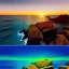 Placeholder: fullbody Drawing of 'sketch of Seagulls on the rocks,lightkouse,beach,sunset,ocean',intricate detail,andrea bonelli,Kilian Eng,Ohrai,evan lee,Aleksandr Sidelnikov,KyuYong Eom,three quarters frontal aerial view,toned colors,32k