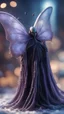 Placeholder: Illithid with butterfly wings frozen in net, bokeh like f/0.8, tilt-shift lens 8k, high detail, smooth render, down-light, unreal engine, prize winning