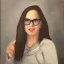 Placeholder: Mona lis with glasses