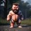 Placeholder: Zangief toddler, full body, hyper realistic, dramatic lighting, unreal engine 5, 8k