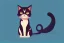 Placeholder: cute cat illustration isolated